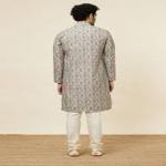 Soft Beige Jaal Patterned Kurta